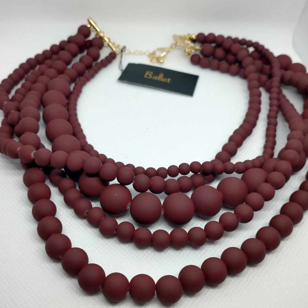 Brown Beaded Necklace